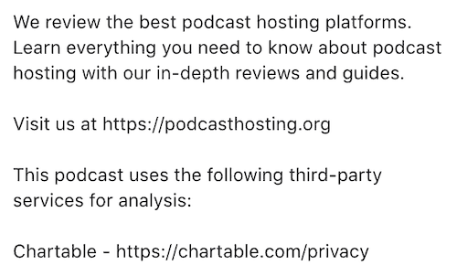 PodcastHosting.org Podcast Description